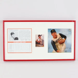 Bill Mazeroski Signed Card Aurora Vision Display Pirates - COA JSA - Picture 1 of 7