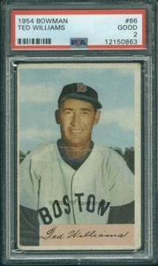 1954 Bowman 66 Ted Williams PSA 2 (0863) - Picture 1 of 2