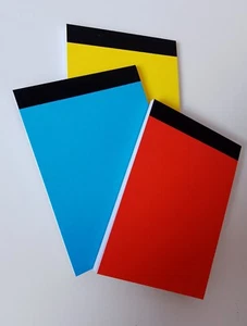 90 NOTE PADS SIZE A6 JOTTER NOTEPAD MEMO NOTEBOOK 50 SHEETS PER PAD - Picture 1 of 5
