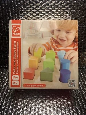 Juego clasificador de bloques de madera Hape color y forma para niños pequeños niños bebé Foto 1 de 3