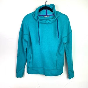 The North Face Women Hoodie Pullover Sweatshirt Long Sleeve Thumb Holes S Blue - Picture 1 of 6