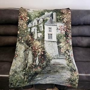 Arazzo da appendere a parete firmato Duvall 35""x53"" Regency House Cottage - Foto 1 di 5