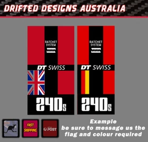 DT Swiss 240 hub Replacement Decal. Fits Boost DT 240 hubs MTB Hub 14+ colours - Picture 1 of 27