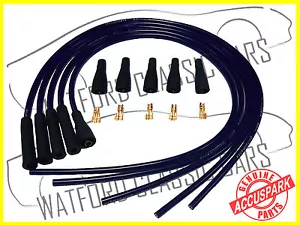 AccuSpark 8mm Universal Cut to Length Performance Ignition HT Leads in Black - Picture 1 of 2