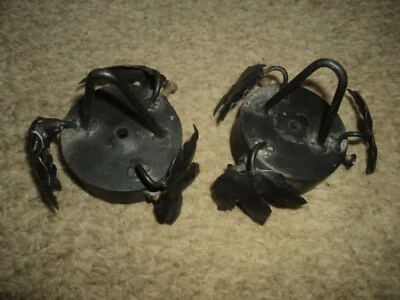 GRIFFE  BRONZE TULIPE PATE DE VERRE DAUM MULLER LAMPE LUSTRE ART DECO/NOUVEAU  - Photo 1/4