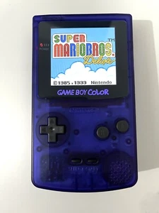 Gameboy Farbe mit Hintergrundbeleuchtung IPS V2 Screen Mod Custom Mitternachtsblau Schale Q5 - Bild 1 von 9