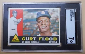 1960 TOPPS #275 CURT FLOOD SGC 7 NM ST. LOUIS CARDINALS - Picture 1 of 3