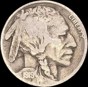 1919 5C Buffalo Nickel Uncertified Circulated - Picture 1 of 2