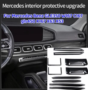 Carbon Fiber Cover Trim for Mercedes Benz GLE350 W167 C167 gls450 x167 63 53 amg - Foto 1 di 12