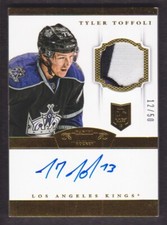 2013-14 Dominion Hockey Gold #161 Tyler Toffoli RC Auto Patch 12/50