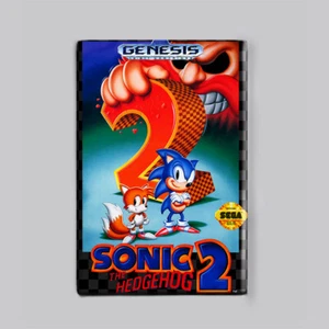 "IMÁN NEVERA SONIC THE HEDGEHOG 2 - 2"" x 3"" (de colección caja sega genesis juego dos) - Imagen 1 de 3