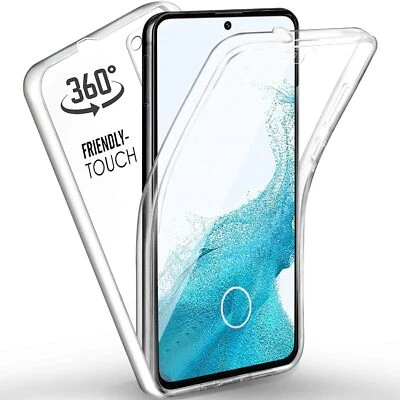 360°Full Protection Clear Silicone Case Cover For Samsung Galaxy S7 S8 S9 S10 UK - Image 1 of 3