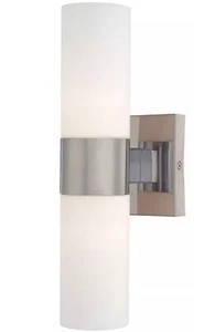 Minka Lavery 2 Light Wall Sconce, Brushed Nickel - Picture 1 of 4
