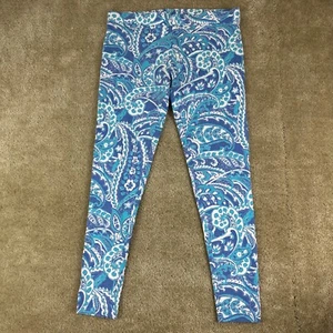 Coolibar womens Monterey Summer Leggings L Pants Paisley Pull On UPF Sun - Picture 1 of 10