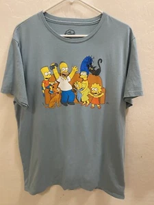 Camiseta gráfica para hombre de la familia Simpson en sofá azul brezo XL para adultos - Imagen 1 de 5