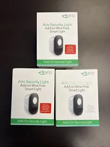 Set Of 3 ARLO SMART HOME SECURITY LIGHT AL1101-100NAS WIRELESS LIGHT w/BATTERY - Picture 1 of 6