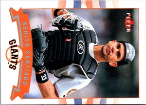 2002 Fleer Benito Santiago #251 San Francisco Giants Baseball Card