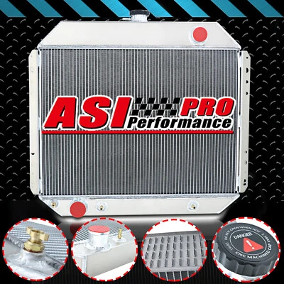 ASI 4 ROW RADIATOR For 1966~1979 Ford F-100 F-150 F-250 F-350 1978-1979 Bronco - Image 1 of 4