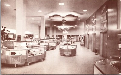 Postcard Gus Mayer Department Store First Floor in New Orleans, Louisiana - Image 1 of 2