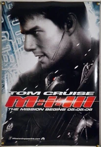 MISSION: IMPOSSIBLE III DS ROTOLATO ORIGINALE UN FOGLIO 1SH POSTER FILM (2006) - Foto 1 di 1