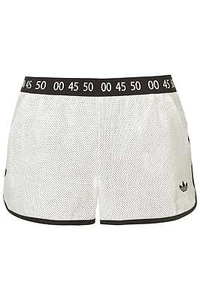 adidas x Topshop Leather Shorts - White - UK12/EU38 - RRP £90 New - Picture 1 of 12