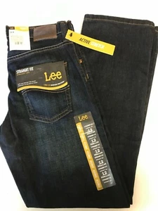 LEE Boy's Jeans Size 10, 14 Reg or 14 Husky Straight Fit Leg Stretch - Picture 1 of 6