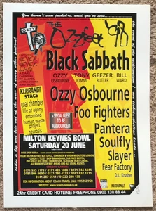 OZZFEST '98 -Full page mag ad BLACK SABBATH OZZY OSBOURNE PANTERA SOULFLY SLAYER - Picture 1 of 1