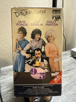Nine to Five (VHS, 1984, CBS Fox) Dolly Parton, Lily Tomlin, Jane Fonda - Image 1 of 4