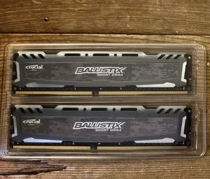 Crucial Ballistix Sport LT 32GB Kit (16GBx2) DDR4 2400 MT/s DIMM 288-Pin RAM - Picture 1 of 2