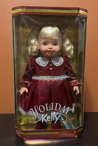 2000 Mattel 16” Holiday Kelly Doll Red Velvet Christmas Dress Barbie - Picture 1 of 13