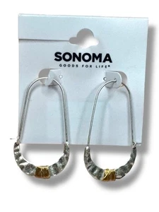 Sonoma Creolen gold/silberfarben - Neu mit Etikett - Bild 1 von 3