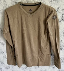 National Safety Apparel Westex FR Shirt Women Tan Large USA Made CAT 2 NFPA 2112 - Picture 1 of 12