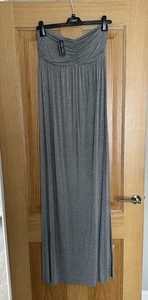 Women’s Forever 21 Grey Strapless Maxi Dress L New - Picture 1 of 1
