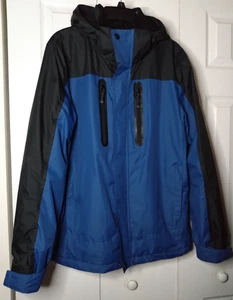 Chaqueta Abrigo con Capucha de Invierno ZeroXPosur Niños Talla Mediana Azul Negro - Imagen 1 de 9