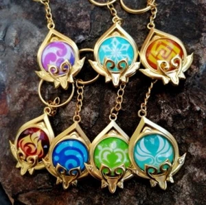 Genshin Impact Sumeru Vision Metal Keychain Key Ring Eye Of Original God Gift - Picture 1 of 6