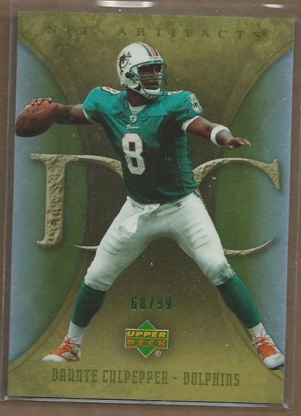 2007 Artifacts Green #54 Daunte Culpepper /99  FB - Image 1 of 1