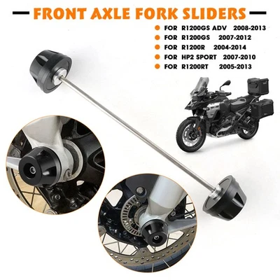 Protector deslizante de horquilla de eje de rueda delantera para BMW R1200GS ADV R1200RT 2005-2013 Foto 1 de 4
