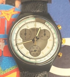 Swatch Watch COLOSSAL SCB109 1992 Chronograph New Old Stock with battery - Picture 1 of 7
