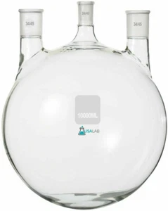 USA Lab Equipment 10L Round Bottom Boiling Flask - 3 neck 1 - 24/40 and 2 - 3... - Picture 1 of 1