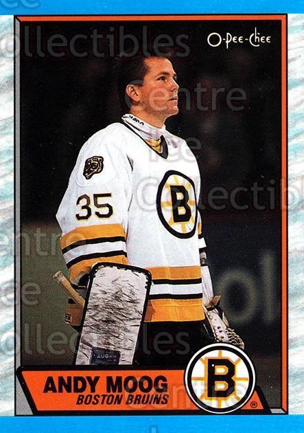 1989-90 O-Pee-Chee #160 Andy Moog - Image 1 of 1
