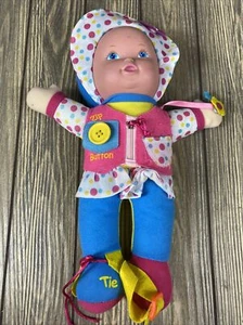 Kingstate Corp Baby Doll Button Zip Buckle Girl Hat Pink Blue Toddler Kids Toy - Picture 1 of 3