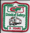 Unused Vintage CONSOLIDATE FREIGHTWAYS, CF Drive Shield of Safety 3 Year Patch