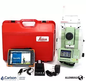Leica TCRP1205 5" R400 Robotic Total Station / Windows Tablet Running SurvPC - Picture 1 of 12