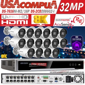 Hikvision 8K 32MP 16CH IP Security Camera System Darkfighter 4MP KIT Lot - Picture 1 of 23