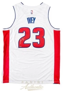JADEN IVEY signierte Detroit Kolben weiß Nike Swingman Trikot PANINI - Bild 1 von 5