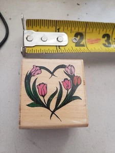 1994 Rubber Stampede Tulips 522-C rubber stamp - Picture 1 of 2