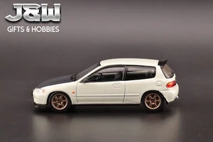 Hobby Japan Honda Civic (EG6) SIR-Ⅱ White with Carbon Hood RHD JDM64 1/64 - Picture 1 of 8