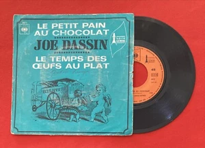 Joe Dassin Small Bread Chocolate Time Eggs Flat CBS 3871 Vg- Vinyl 45T Sp - Picture 1 of 6