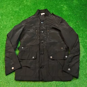 Calvin Klein Jacket Mens Medium black full zip button outdoors polyester casual - Picture 1 of 14