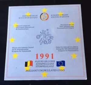 Belgium - Rare Serie FDC 1991 en Ecu Congrès International de Numismatique (2) - Picture 1 of 6